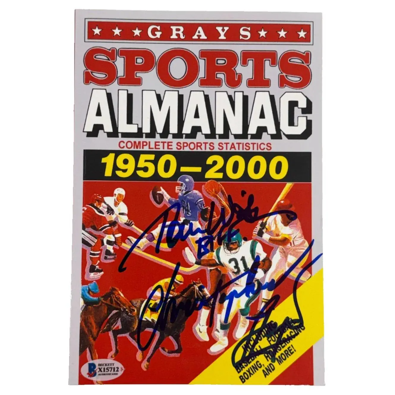 Christopher Lloyd & Tom Wilson Authentic Autographed Grays Almanac