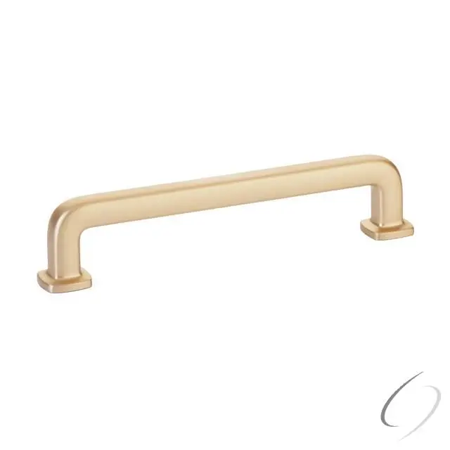 Emtek 86635US4 Westridge Single Pull Cabinet Pull - 5 in. Center to Center, Satin Brass, 5.75 in. Door Handle, Enhances Room Design Theme, Secures a Space, Door Handles