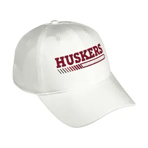 adidas Mens Nebraska Cornhuskers Adjustable Slouch Cap Casual - White