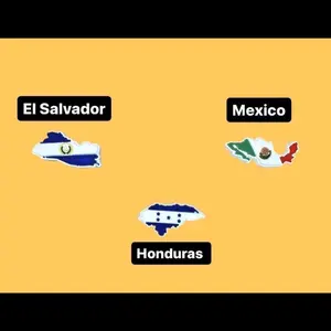 Country croc charms/ El Salvador, Honduras, Mexico