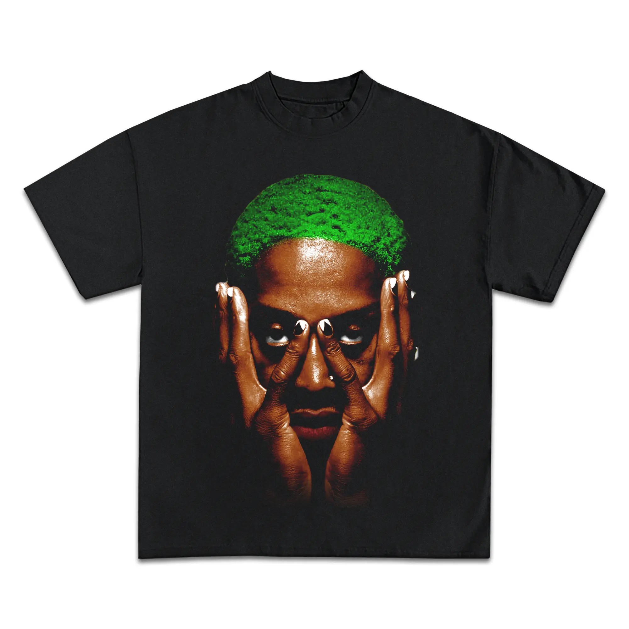 Dennis Rodman Jumbo Green - Vintage Graphic - Unisex Heavy Cotton Tee T-Shirt