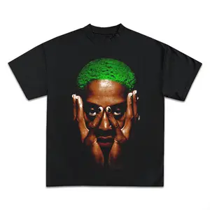 Dennis Rodman Jumbo Green - Vintage Graphic - Unisex Heavy Cotton Tee T-Shirt