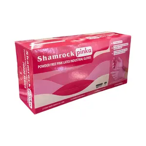 Shamrock Pink Latex Gloves | 100pc Box