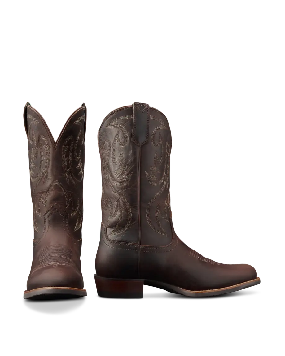 Tecovas The Buck Molasses Cowhide Men's Boots - Premium Durable Closed Casual Vintage Walking Shoes with Mesh, Lambskin, Cowhide Counter, Soft Cushioned Removable Footbed for Long-Lasting Wear, Shoe, Lamb Skin, Cow Hide, Casual Wear, Removable Bed, Leathe