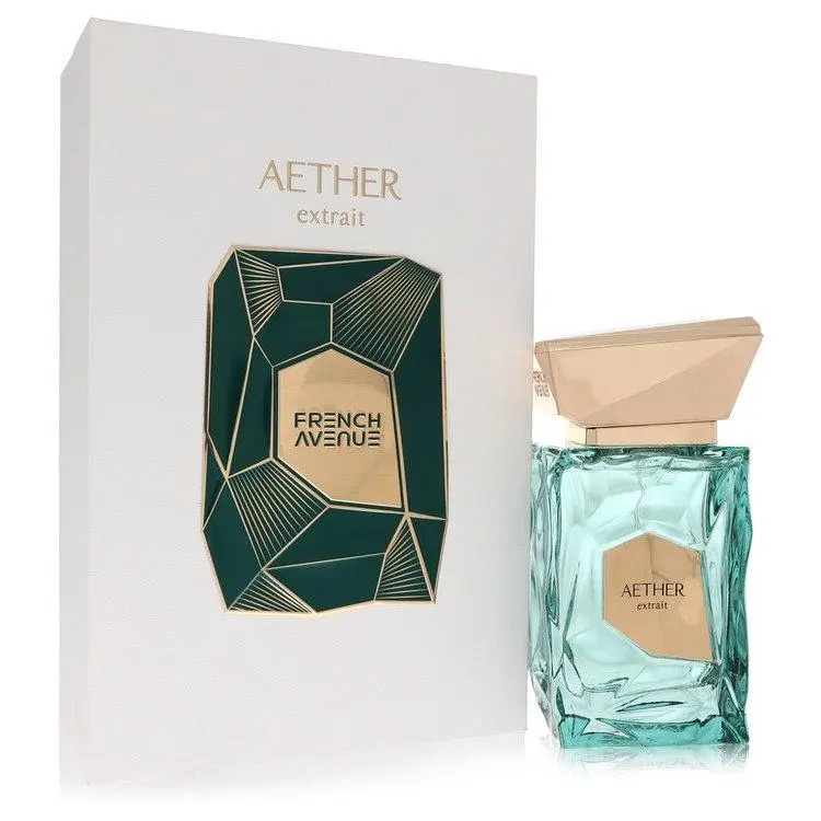 Fragrance World Aether Extrait De Parfum Unisex — Green Apple, Bergamot, Mandarin Orange, 3.4 oz (100 ml) | unisex woody perfume, unisex amber woody cologne, cedar, green apple perfume, petitgrain, bergamot perfume, cashmeran, green apple bergamot, woody