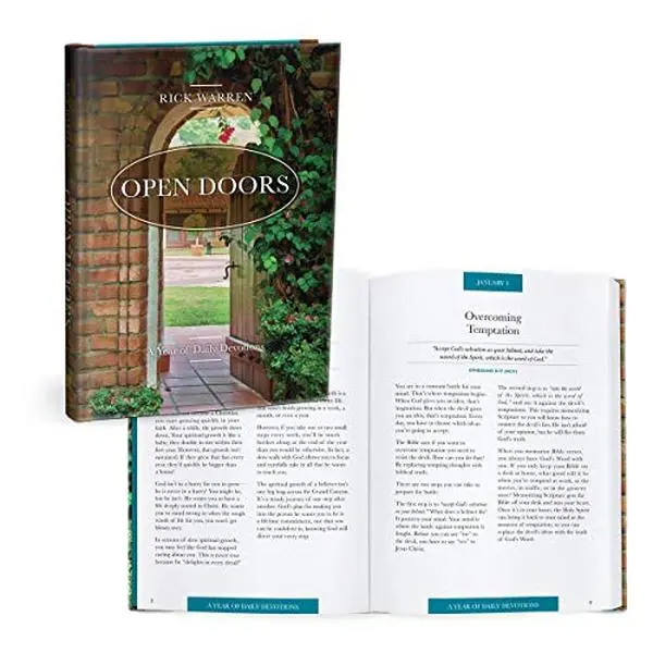USED Book - Open Doors: A Year of Daily Devotions by Rick Warren (Hardcover) - english