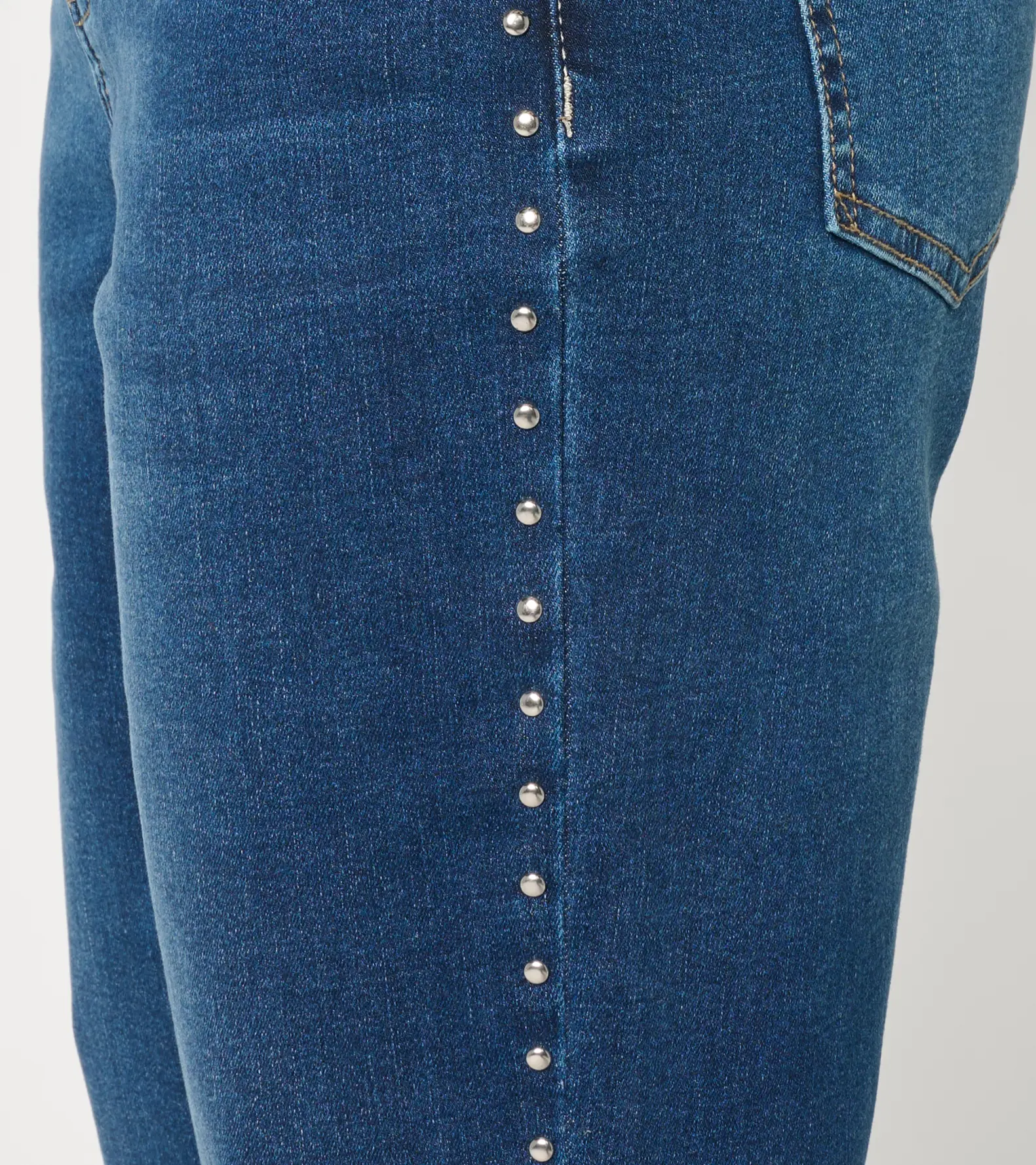 RM Studio x Rebecca Minkoff Regular Studded Luxe Stretch Stovepipe Jeans