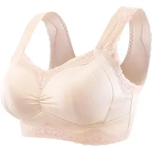 Pocket Bra with Lighe Silicone Breast Fake Froms Mastectomy Bra Cancer Fill Artificial Boobs-3XL