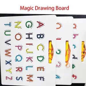 Two-In-One Letter Tracing Board, 26 Letters Numbers Symbols Writing Practice Board, Home Leisure Early Education Toy, Ideal Gift