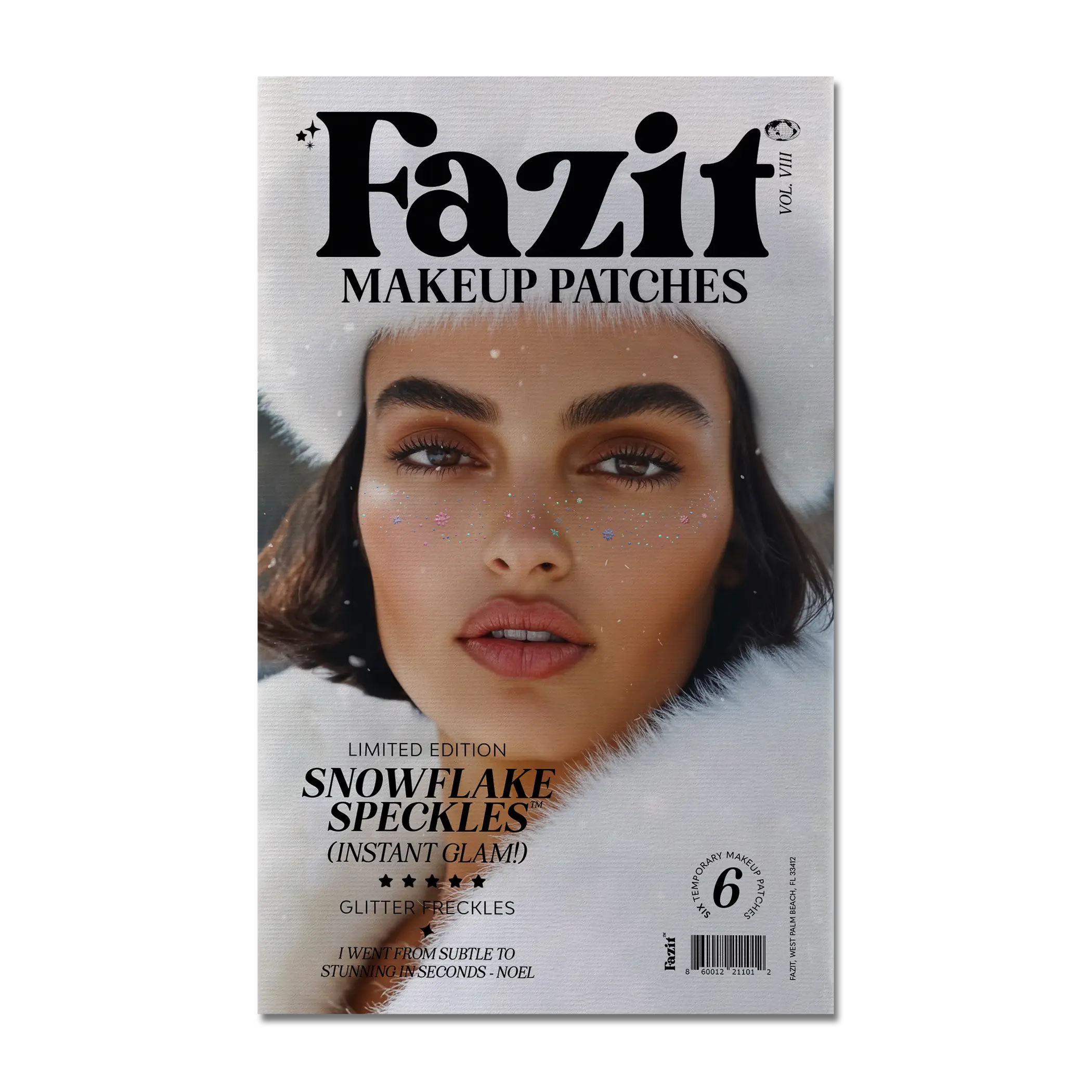 Snowflake Speckles - Limited Edition Glitter Freckles Instant Glam