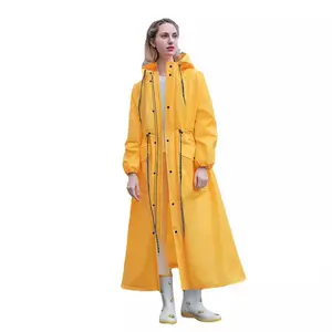 Raincoat female one-piece long body rainstorm-proof adult outer wear hiking, easy riding