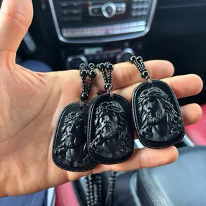 Jesus  Handmade Rosary Necklace - Elegant Unisex Design with Intricate Bead and Medallion, High-Quality Material for Adults