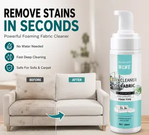 REMOVE STAINS IN SECONDS – Powerful Foaming Fabric Cleaner for Sofa & Carpet
