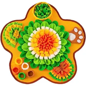 Snuffle Mat for Dogs, Pet Snuffle Mat for Small and Medium Dogs, Interactive Sniff Mat Feeding Mat for Puppies, Slow Feeder Dog Treat Mat for Training and Stress Relie
