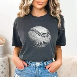 Baseball Ball- Unisex Pepper Comfort Color Tee