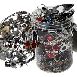 Eclipse & Thread Mysterious Jar, 15-45 Pieces Surprise Gothic Style Box Women's Gift Set Gothic Witch Punk Lace Earrings Ring Bracelet Bangle