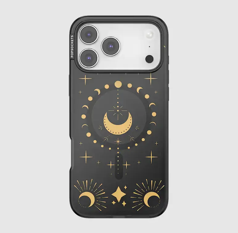 Aesthetic Moon Phase MagSafe Popsocket Cover - Protective Casing, Handheld Phone Holder Accessory for iPhone 17 Pro Max, Compatible with Smartphones & Devices Accessories