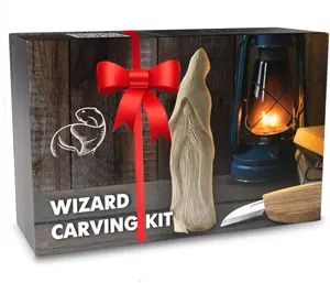 Whittling Kit for Beginners,  Carving Kit for Beginners -  Carving Tools Woodworking Kit for Adults and Teens - Whittling  Kit with  Blocks -  Carving Set DIY03 Wizard