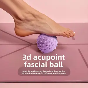 Fascia Ball Foot Massage Ball Lower Back Muscle Relaxation Yoga Shoulder Neck Leg Membrane Fitness Peanut Arch Foot Ball resistance bands