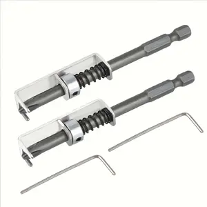 2 Options Available Spring-Loaded Anti-Dropping Screwdriver Bit Holder with Ergonomic One-Handed Operation and Automatic Retraction Mechanism - with an Ergonomically Designed Locking System, Suitable for Electricians, Machinists, DIY Enthusiasts