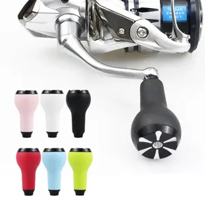 TPE Material Spinning/Bastcasting Reel Handle Fishing Knob for SHI & DAI - Available in Multiple Colors