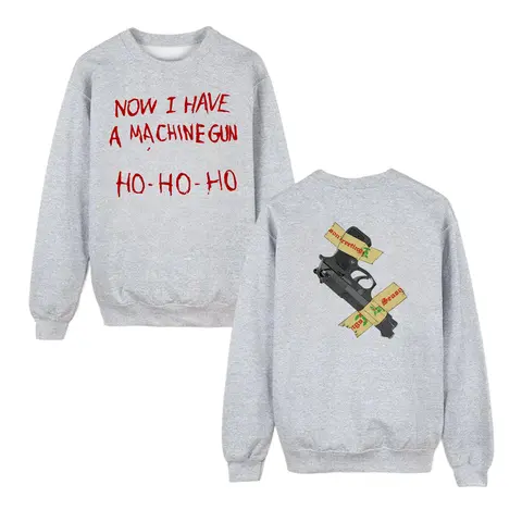 Now I Have A Machine Gun Ho Ho Ho Sweatshirt 2 Sides, Die Hard Movie Shirt, Funny Nakatomi Plaza Party 1988 Crewneck, Vintage 90s Film Sweater