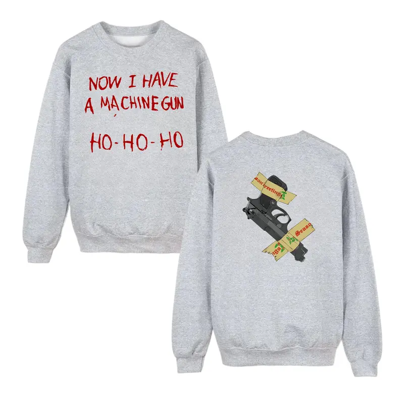 Now I Have A Machine Gun Ho Ho Ho Sweatshirt 2 Sides, Die Hard Movie Shirt, Funny Nakatomi Plaza Party 1988 Crewneck, Vintage 90s Film Sweater