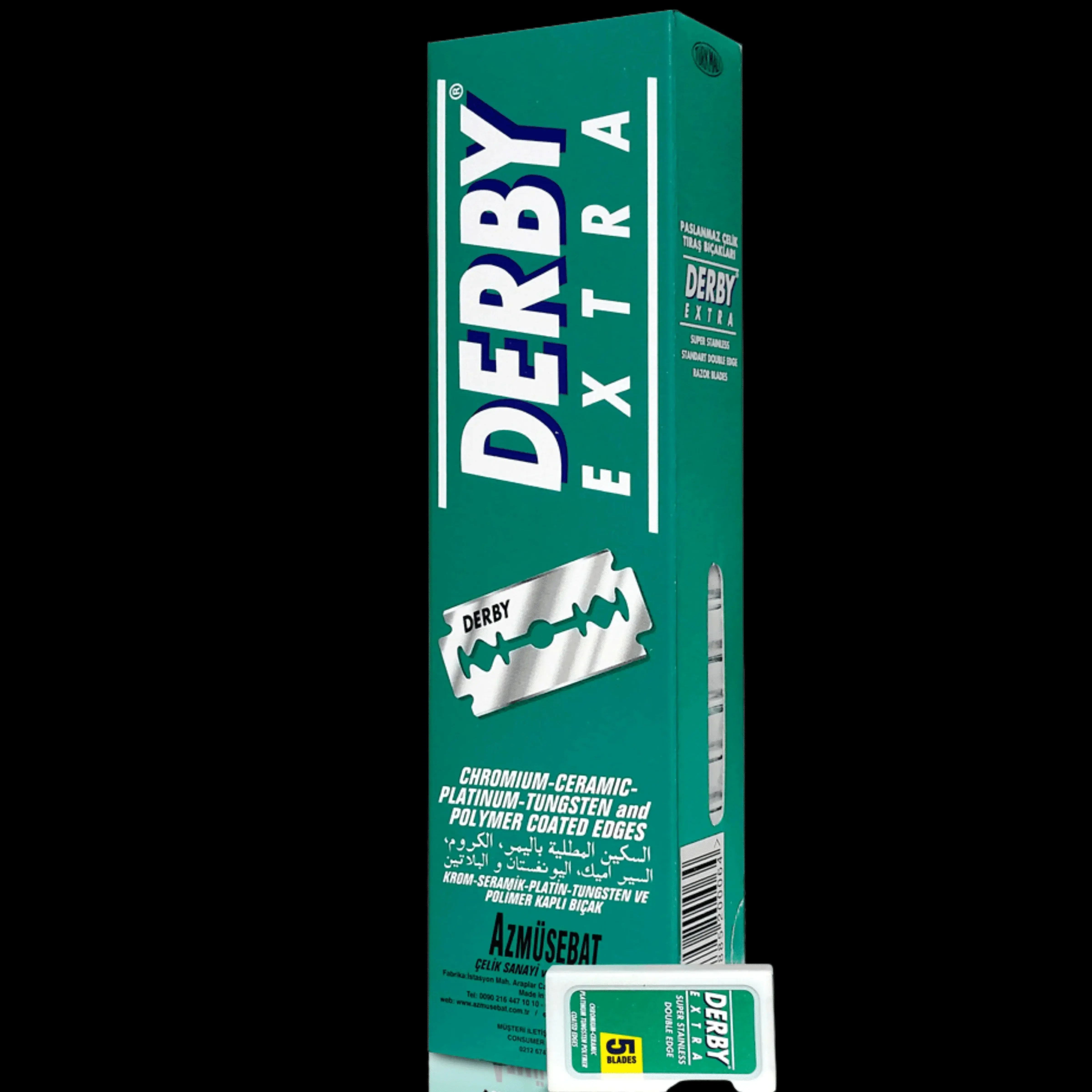 DERBY Extra Double Edge Stainless Steel Razor Blades 100 Count
