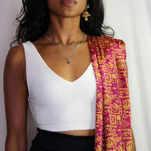 Ice Queen Sleeveless Sari Blouse