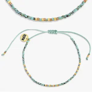 Tidepool Friendship Bracelet, Everyday Dainty Jewelry, Adjustable String, Stackable Bracelet