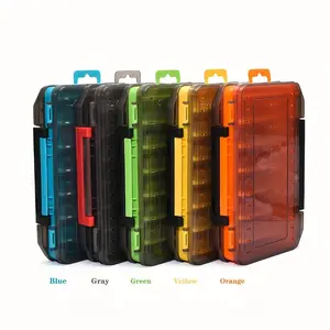 High-Quality 20x13.5x3.6cm Dual-Sided Fishing Lure Box, 14-Compartment Storage Case, Fishing Tool Accessories, Essential Gear Organizer, Fishing Tackle Organizer, Fishing Organizer Accessory, Fishing Supplies