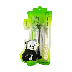 WANSHOUZHAI Panda Rice Dumpling Bamboo Zongzi Custard & Dried Fruit Flavor 180g - Authentic Dragon Boat Festival Treat