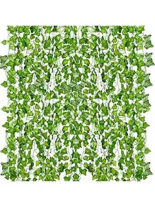12 Pack 84   Ivy Leaves Vines Artificial Garland Greenery   for Bedroom Decor Aesthetic, Party Wedding Wall, Halloween, Christmas