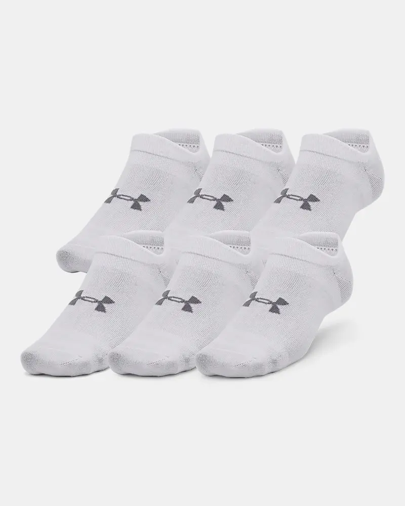Under Armour Essential Unisex 6-Pack No-Show Socks