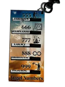Angel Number Keychain with Divine Digits