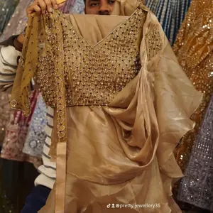 High Quality Ruffle Saree for Women - Ready Made, Perfect Traditional Dress Clothig