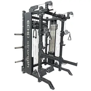 Half Rack Functional Trainer Combo With Lat Pull Down (Pre Order 8-10 Weeks)