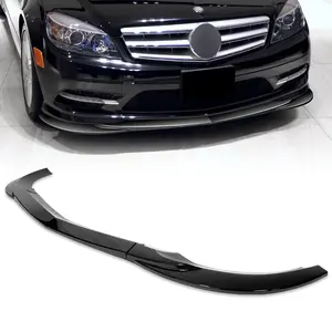 Sport-Style Front Bumper Lip Body Kit Spoiler Compatible with 2008 - 2011 Mercedes-Benz C300 / C350 Sedan (W204) Bumper