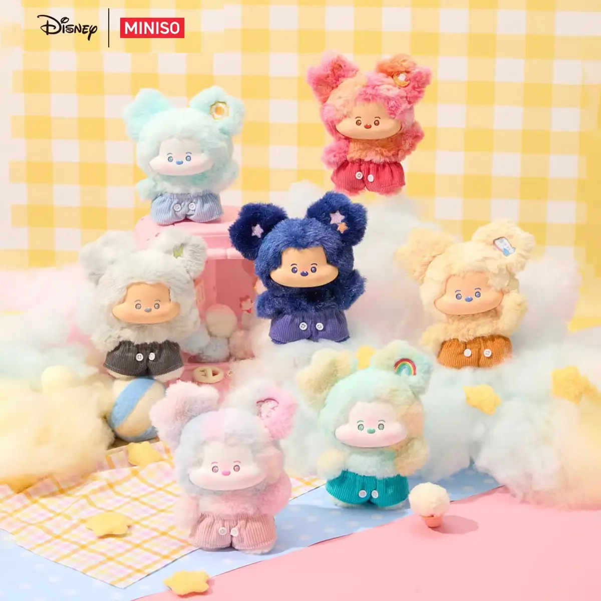MINISO Disney Mickey Cloud Fantasy Velvet Pendant Blind Box