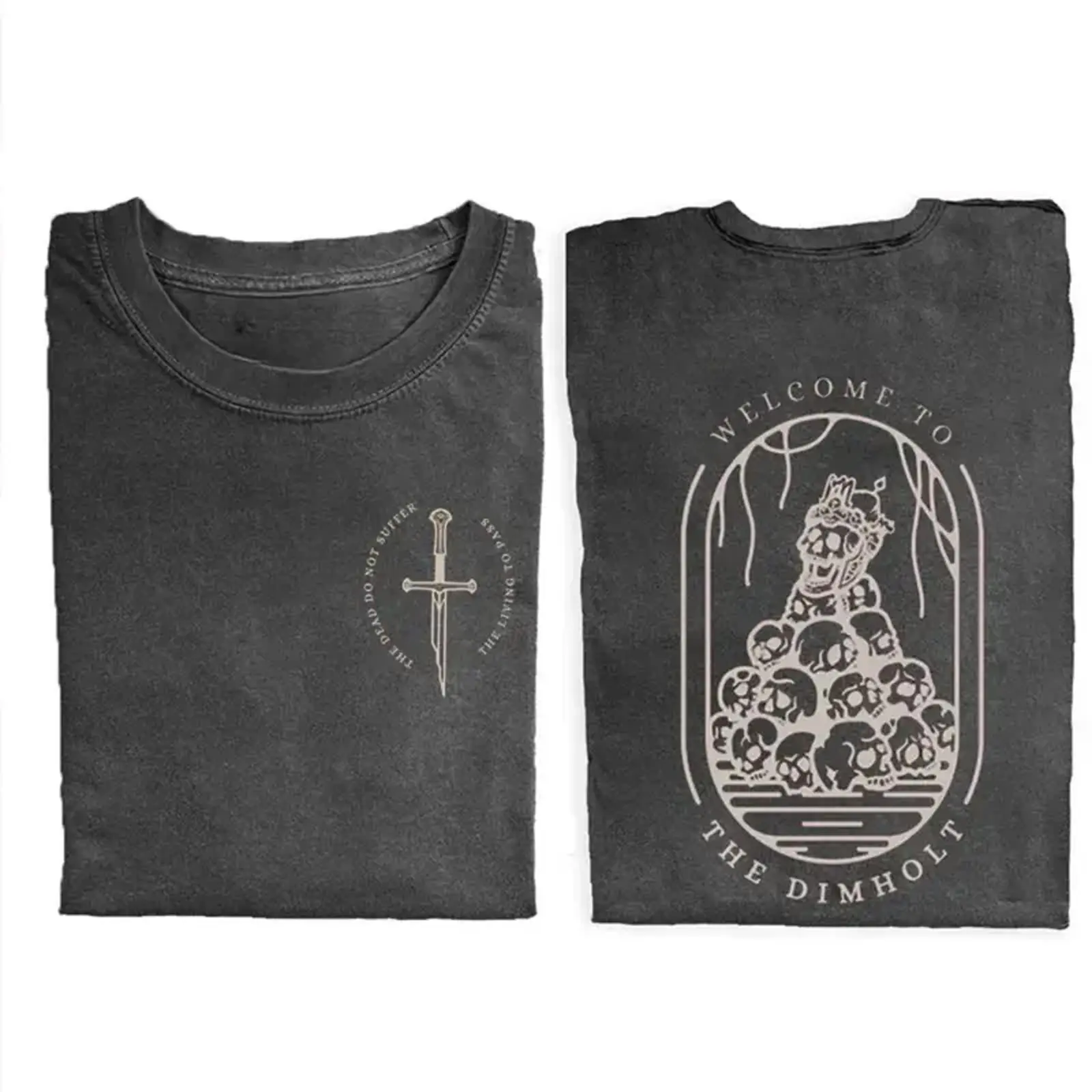 Vintage JRR Tolkien Aragorn Lotr Comfort Color Tee Ring Spun Cotton Casual Soft Washed T-Shirt Trendy Tops for Perfect Gift