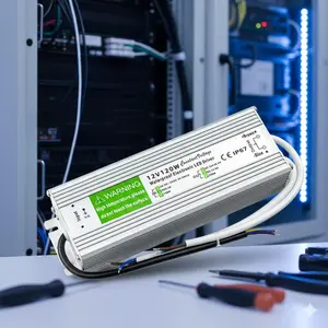 100W Waterproof LED Driver, 96-265V AC to 12V DC Converter, IP67 Outdoor Power Supply for LED Strip Lights, Landscape Lighting, Security Cameras with Short Circuit & Overload Protection