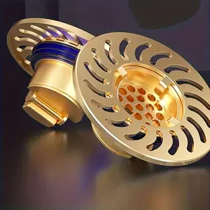Odor-Proof Floor Drain, Shower Drain Backflow Preventer, Stainless Steel Drainage Filter, Backflow Prevention, Prevents Odor Dispersion in Bathrooms And Kitchens, Core Filtering Sealing Device