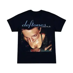 y2k Deftones - Around The Fur T-Shirt, Heavyweight Band Tee, Unisex Graphic Tees Gothic Grunge Y2k Emo Scene Amity Affliction Style Clothes Men Women Streetwear