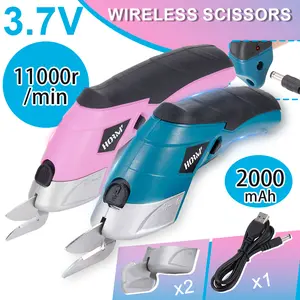 3.6V USB Scissors Rechargeable Electric Scissors - Portable Cordless Fabric Cutting Machine for Wallpaper, Fabric, Leather, Cardboard, Plastic, and Craft Materials