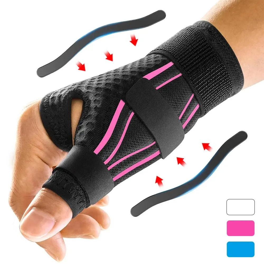 1Pcs Adjustable Breathable Ergonomic Wrist Brace with Triple-Strap System, Thumb Spica Splint Stabilizer for Trigger Thumb Support Fits Left or Right Hand for Men Women Sports Work Healthcare Handsplint