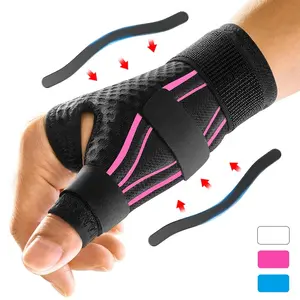 1Pcs Adjustable Breathable Wrist Brace with Triple-Strap System, Thumb Spica Splint Stabilizer for Trigger Thumb Support Fits Left or Right Hand for Men Women Sports Work Healthcare