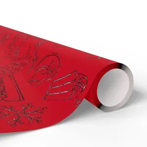 Festive Western Christmas Wrapping Paper