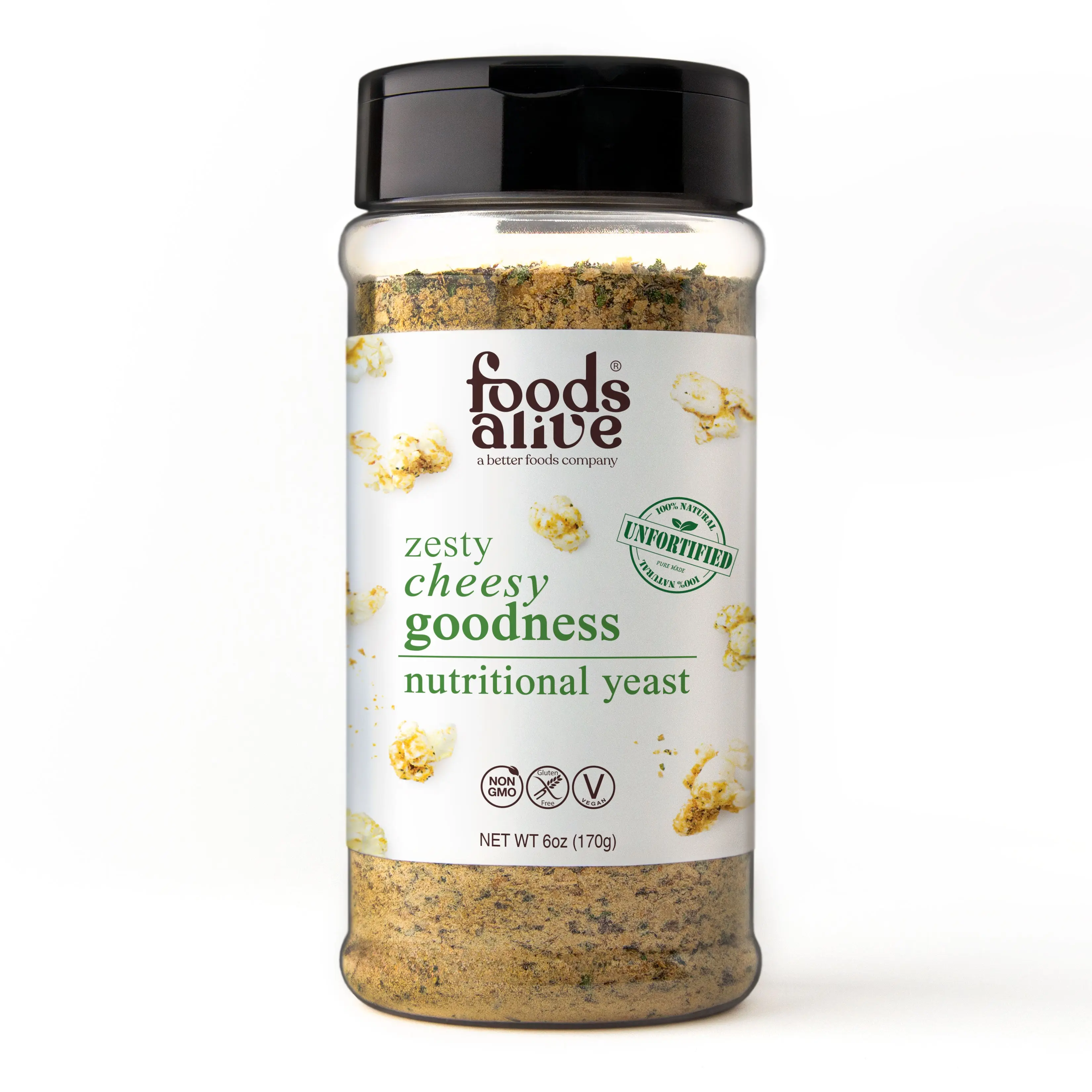 zesty cheesy goodness (nutritional yeast)