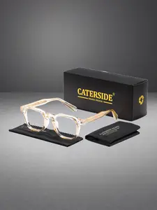 CATERSIDE Caterside Tr90 Anti-Blue Light Glasses, Vintage Street Style Frame, Comfortable Unisex Eyewear for All Seasons, Ideal for Office Use