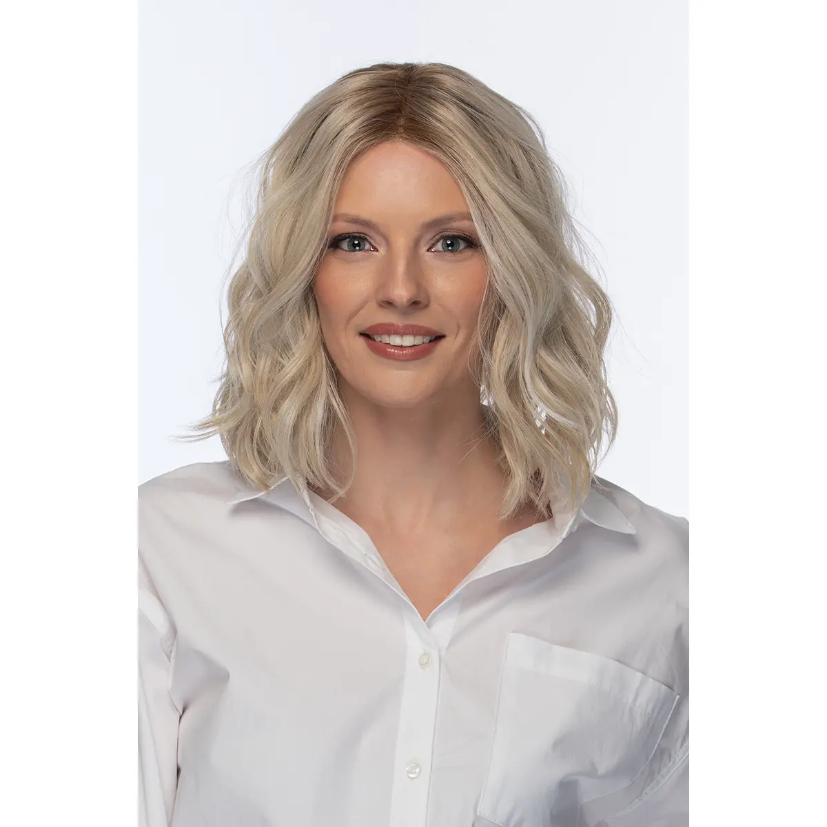 Somers Wig by Estetica | Heat Friendly Synthetic Wig (Front Lace Line with Center Lace Part)